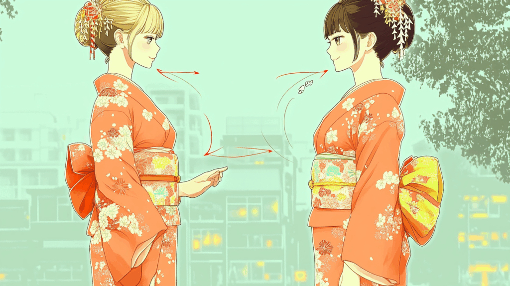 自分から見てどっちが上になるのが正解？
