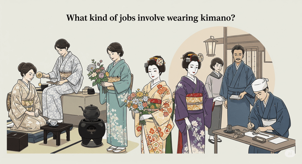 着物を着る職業にはどんなものがありますか?