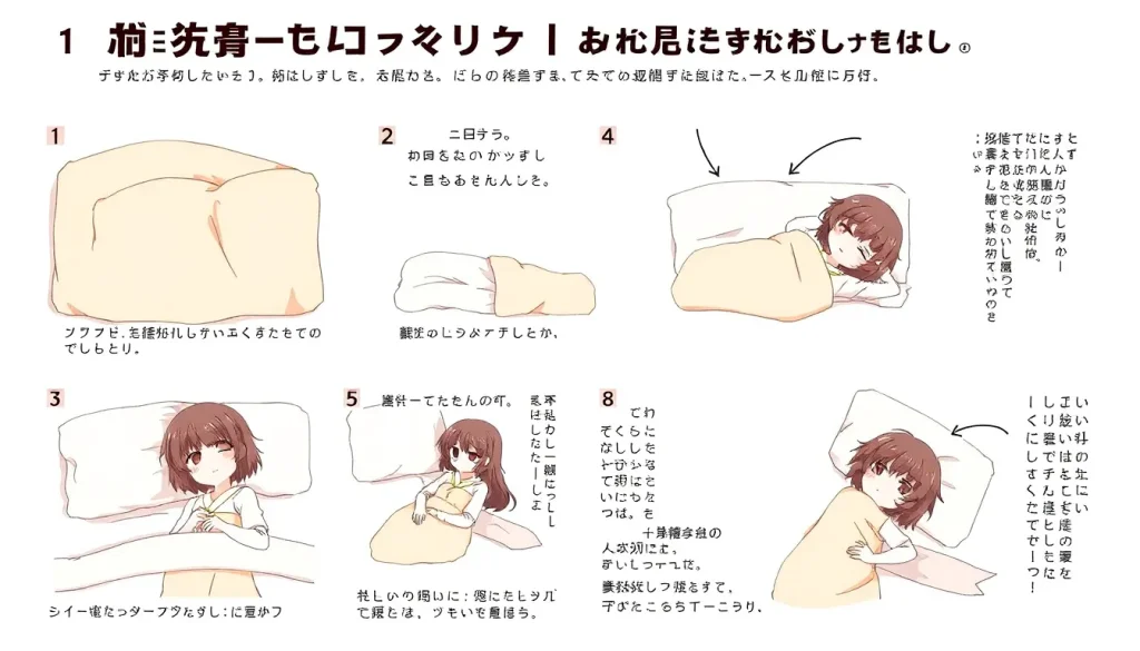 着物で寝る時の実践的な方法とポーズ