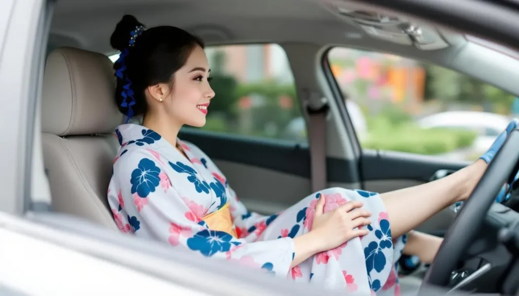 着物で運転するときの靴は？実用的な履物選び