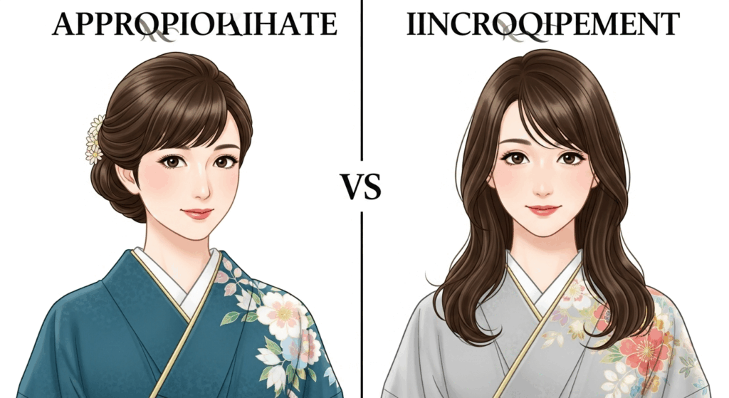 訪問着にボブをそのままでは不適切?正しい髪型マナーとアレンジ方法