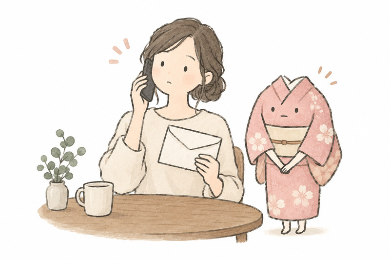 売却を承諾した後の取扱いを問い合わせるイラスト