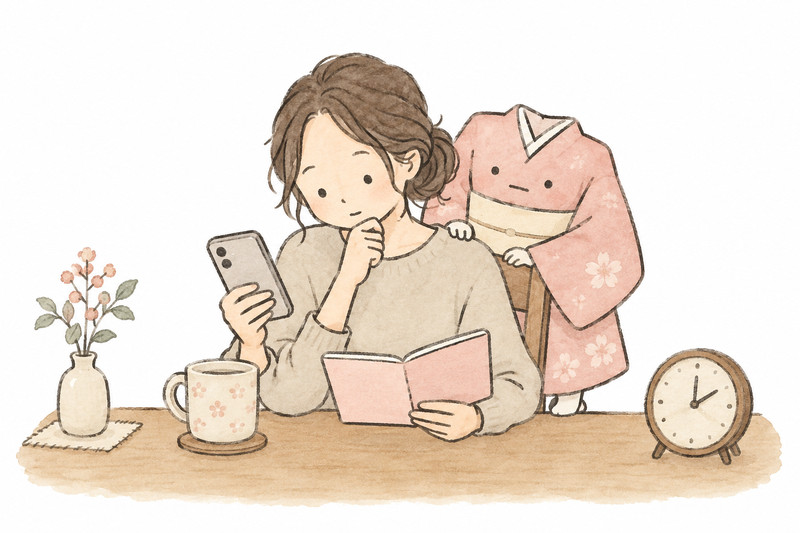 振込予定と口座情報を見直すイラスト